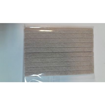 AUDIO CASSETTE TAPE REPAIR FELT PRESSURE PADS SELF ADHESIVE x 10 strips