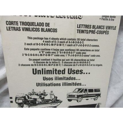 Cole Mailbox Stickers Die Cut Vinyl Numbers, 3" White 2 Pack