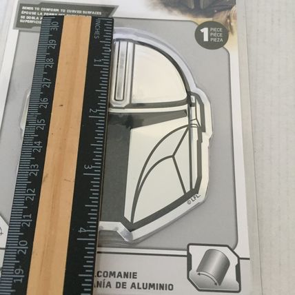 NEW Star Wars Mandalorian 4'' Chrome Decal