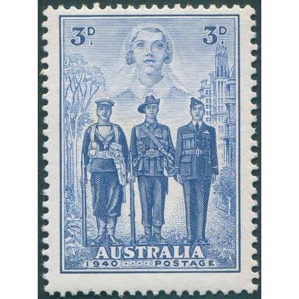 Australia 1940 3d blue Australian Imperial Force SG198 unused