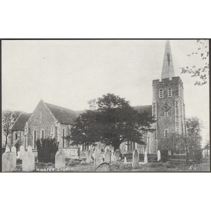 Minster Church, Minster-in-Thanet, Kent, c.1905-10 - Elite Pictorial Postcard