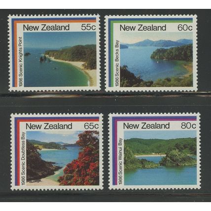 New Zealand 850-853, 1986 Pictorials, VF, MNH (NZ111)