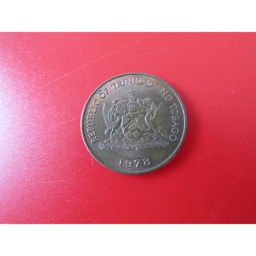 1978 REPUBLIC OF TRINIDAD & TOBAGO FIVE CENTS FREE POST. Q
