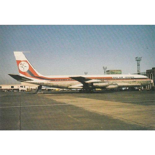 Dan Air Boeing B707 321 Aircraft Postcard (A15801)