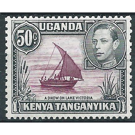 KUT 1938 SG144 50c Purple & Black Mounted Mint....