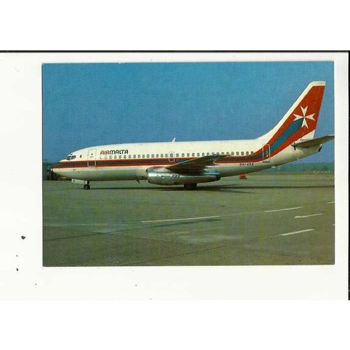 Aviation AIR MALTA BOEING 737-2Y5 Postcard by Editions P.I. (448)
