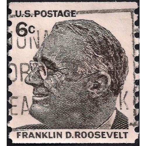 USA, PEOPLE, Franklin D Roosevelt, black 1968, 6c, #2
