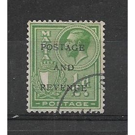 Malta.SG175 1/2d Yellow-Green.Fine Used.Dec19
