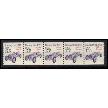2262a 17.5c Race Car Very Fine MNH Dry Gum PNC 1/5 X1029