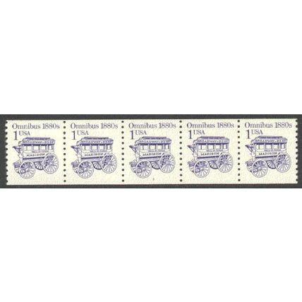 2225b 1c Omnibus Very Fine MNH Dry Gum PNC 3/5 B0486