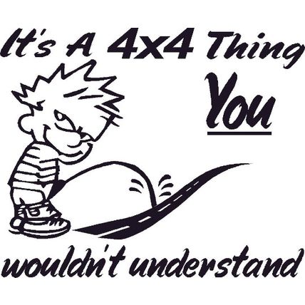 4 x 4 off road 4 wheel drive it's a 4x4 thing vinyl decal sticker