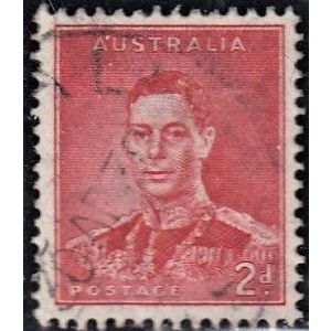 AUSTRALIA, 1937 2d George VI p13.5 X 14, SG 167 (Scott #169), good used