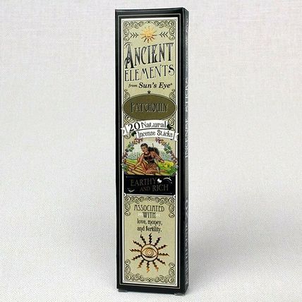 Patchouli, Ancient Elements, 20 Natural Incense Sticks, Sun's Eye