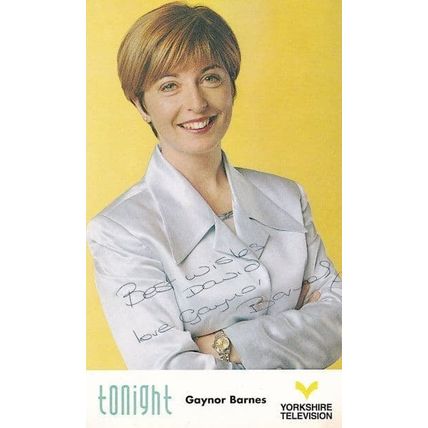 Gaynor Barnes Yorkshire Tonight Show Panorama Hand Signed Photo
