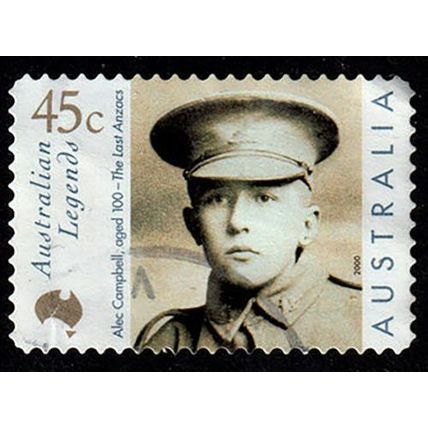 Australia 2000 Legends Alec Campbell 45c Used Stamp