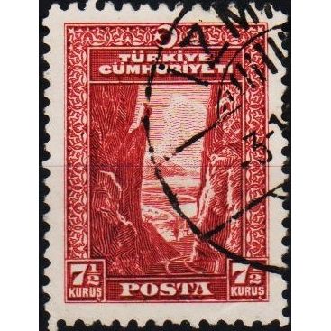 Turkey. 1929 7 1/2k S.G.1086 Used