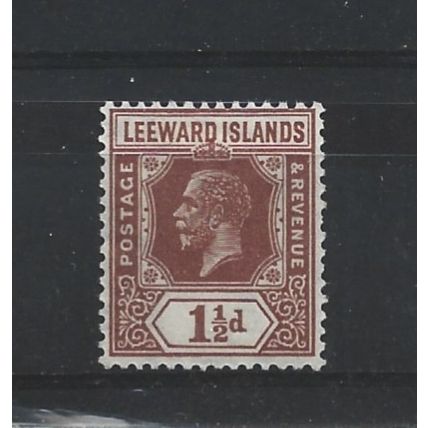 LeewardIslands.SG64 1 1/2d Red-Brown.Mounted Mint.Nov24b