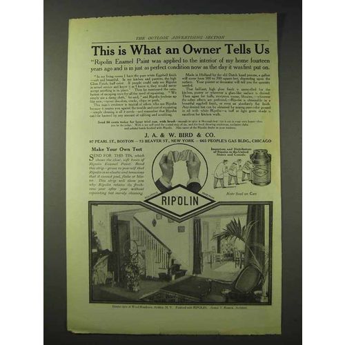 1914 Ripolin Enamel Paint Ad - What Owner Tells Us