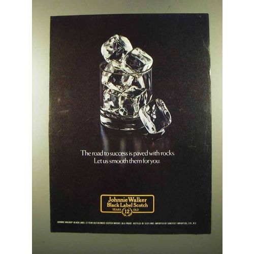 1975 Johnnie Walker Black Label Scotch Ad - Success