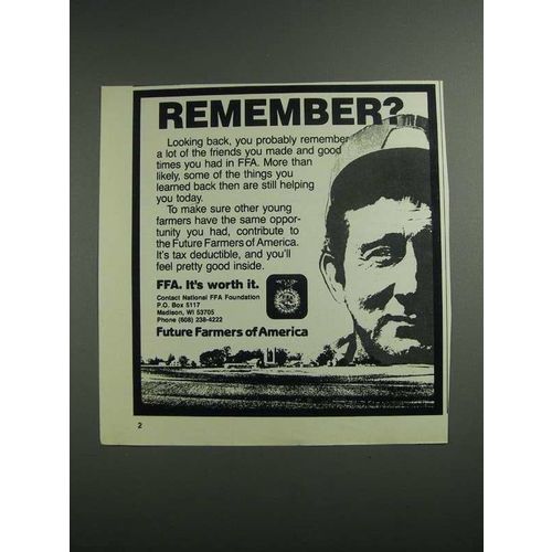 1984 FFA Future Farmers of America Ad - Remember?