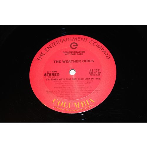 The Weather Girls 12" Promo Single-I'M GONNA WASH THAT MAN OUTA MY HAIR STEREO