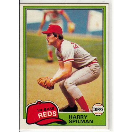 1981 Topps baseball card 94 Harry Spilman - Reds