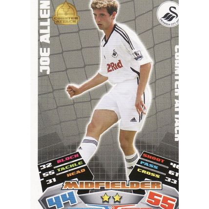 Match Attax 2011/2012 282 Joe Allen Swansea City