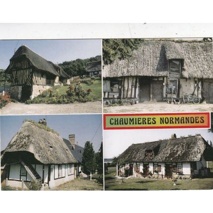 Chaumieres Normandie Multiview France Postcard posted 1991 VGC
