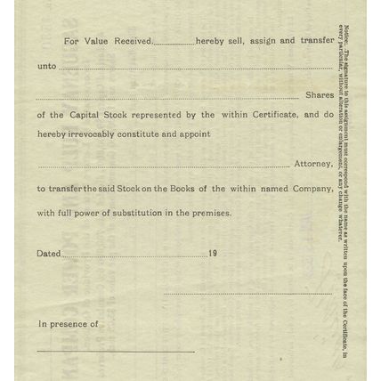 Saguenay Pulp and Power Company 12 Shares 1923 Stock/Share Certificate