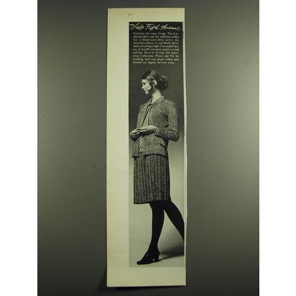 1971 Saks Fifth Avenue Advertisement - hip-pleated skirt, collarless jacket