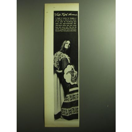 1970 Saks Fifth Avenue Young Elite Robe Collections Advertisement