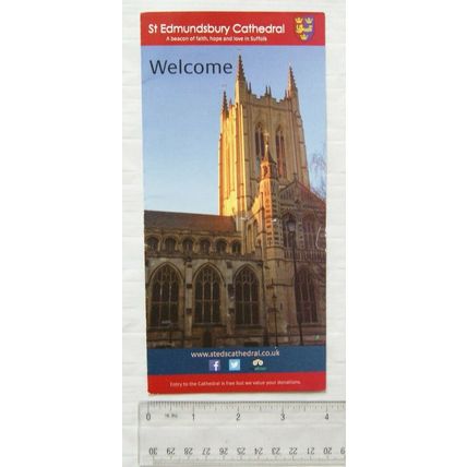 c2011 leaflet St. Edmundsbury Cathedral, Suffolk