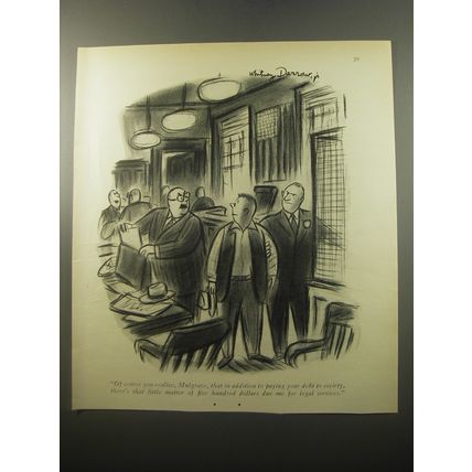 1950 Cartoon by Whitney Darrow, Jr. - Of course you realize, Mulgrave