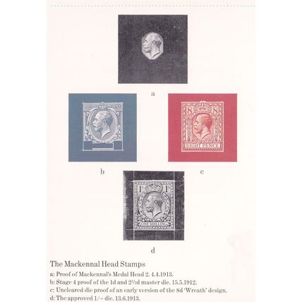 The MacKennal Head Stamps 1912 Royal Mail Postal Museum Postcard