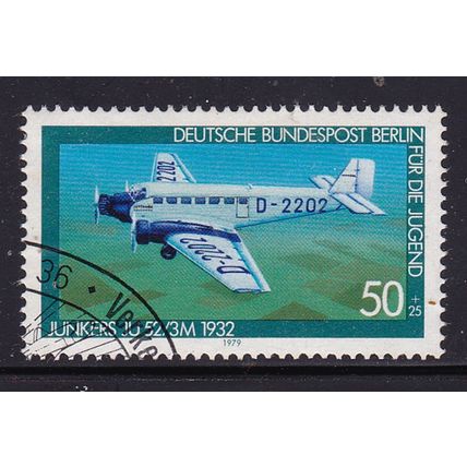 GERMANY BERLIN 1979 HISTORY OF AVIATION 5Opf JUNKERS USED SG B568