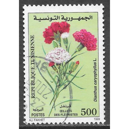 TUNISIA 1999 DIANTHUS CARNATIONS FLOWERS USED FLORIST