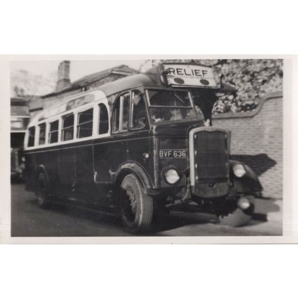 Eastern Counties PB Postcard Photo Bristol 1954 Relief Bus