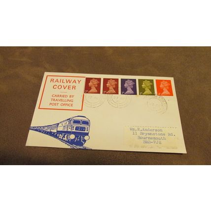 1974 GB Cover - Railway Cover - Post Office Train carried
