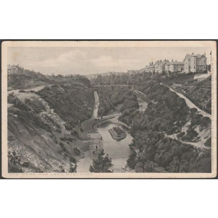 The Chine and Lake, Boscombe, Hampshire, 1905 - J E Beale Postcard