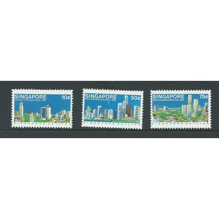 singapore malaya malaysia stamps mnh set sg546 sg 546 singapore skyline