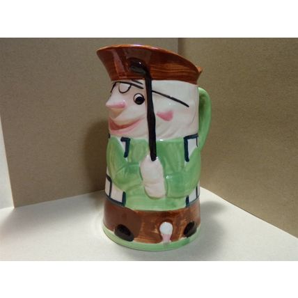 Vintage Shield's Fifth Avenue Golfer Toby Character Japan 6" Pitcher