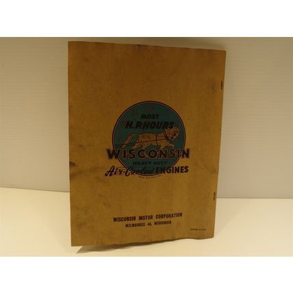 Wisconsin Air Cooled Heavy Duty Engines Models ACN, BKN Instruction Book & Parts