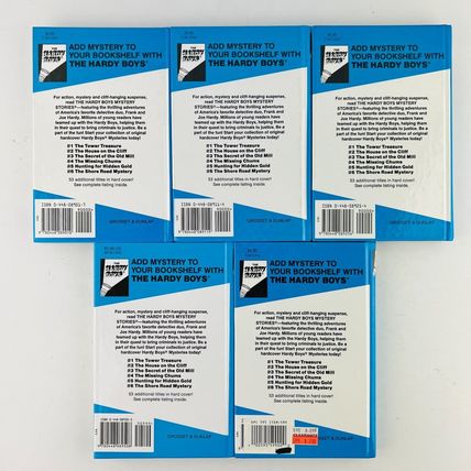 The Hardy Boys Stories Franklin W Dixon Series Hardcover 5 Book Blue Cover Lot