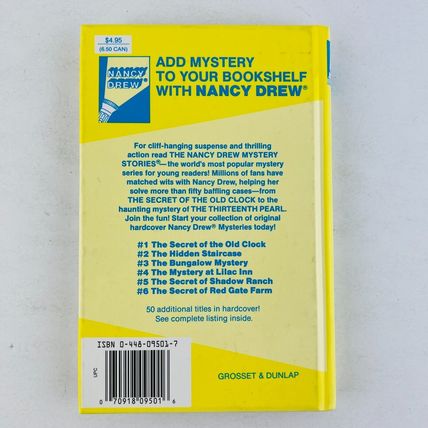 Nancy Drew Mystery Carolyn Keene Stories #1 Secret Of The Old Clock Hardcover