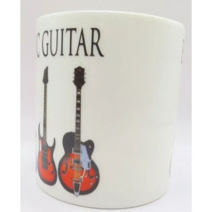 Electric Guitar Fine China Mug 9 CM Ceramic Gift Home Decor Tableware Music