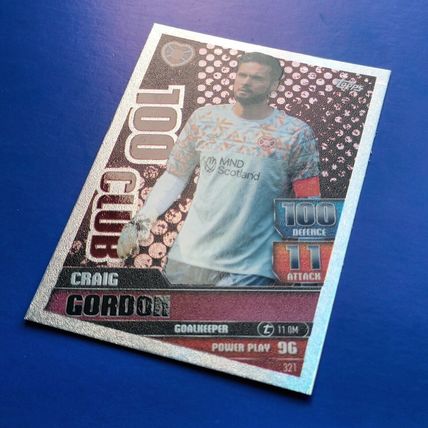 Match Attax SPFL 2022-23 Craig Gordon Hearts 100 Club Hundred #321