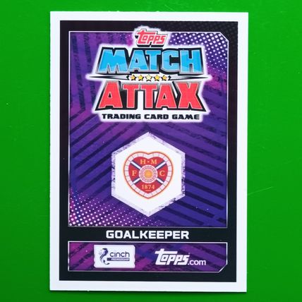 Match Attax SPFL 2022-23 Craig Gordon Hearts 100 Club Hundred #321