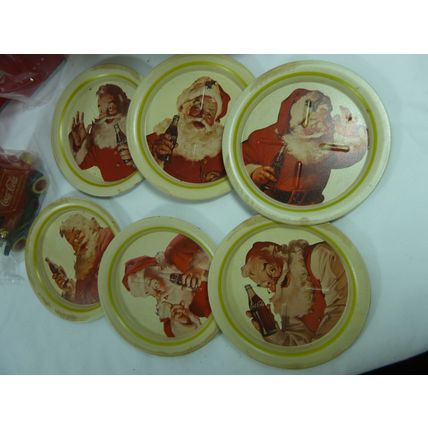 Vintage Coca Cola Bundle, Coasters, Polar Bear Headknocker, Tin, etc*