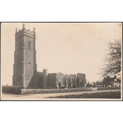 St Andrew's Church, Walberswick, Suffolk, 1935 - F Jenkins RP Postcard