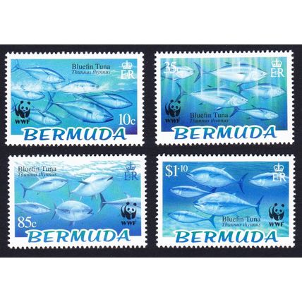 Bermuda WWF Atlantic Bluefin Tuna 4v 2004 MNH SG#938-941 MI#877-880 Sc#884-887